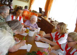 pečovatelky, aktivizace, kreslení mandal, 6.9.