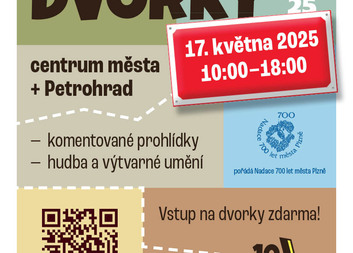 Dvůr Domova sv. Zity je možné navštívit při akci Plzeňské dvorky 2025